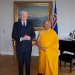 Heimsókn Lama Yeshe á Bessastaði
